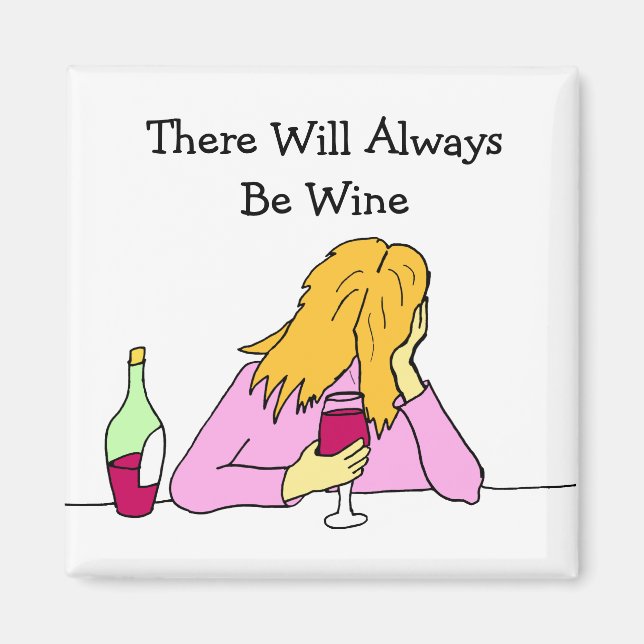Red Vin Woman Magnet (Framsidan)