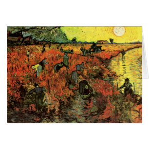 Red Vineyard av Vincent van Gogh Hälsningskort