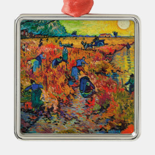 Red Vineyard av Vincent van Gogh Julgransprydnad Metall