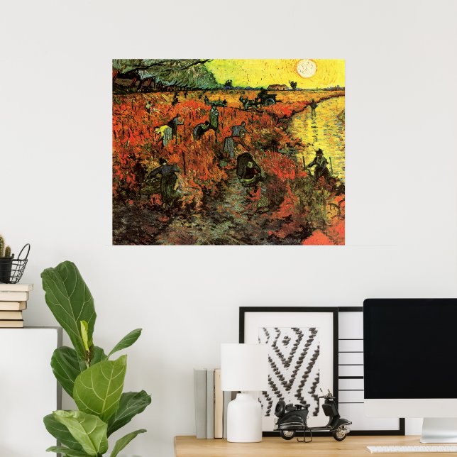 Red Vineyard av Vincent van Gogh Poster (Hemmakontoret)
