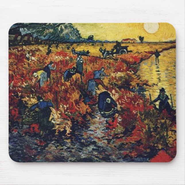 Red Vineyard, Van Gogh, 1888 Musmatta (Framsidan)