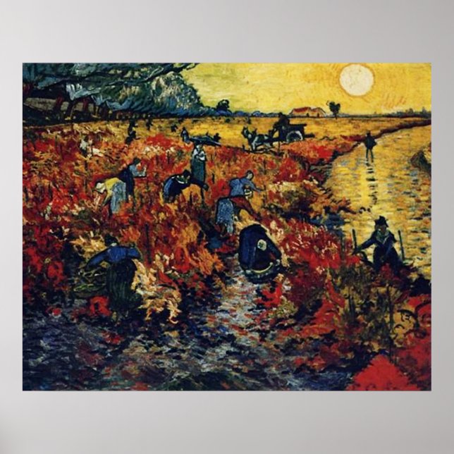 Red Vineyard, Van Gogh Poster (Framsidan)