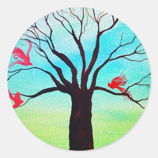 Red vingar runt klistermärke (Framsida)