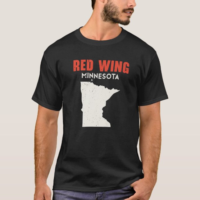 Red Vinge Minnesota USA State America Travel Minne T Shirt (Framsida)