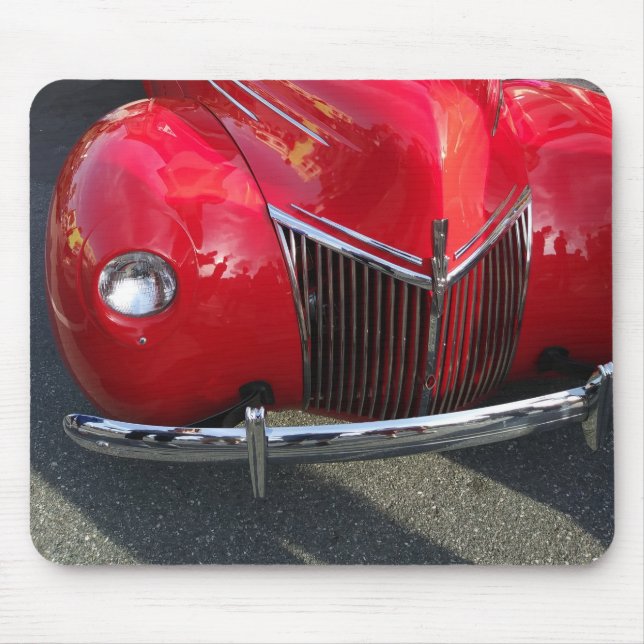 Red Vintage 1930s auto Musmatta (Framsidan)