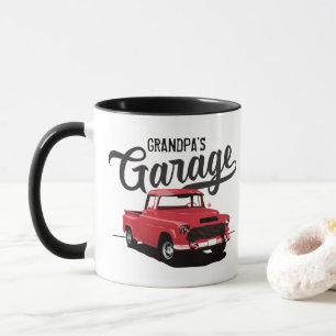 Red Vintage Lastbil Anpassningsbar Coffee Mugg