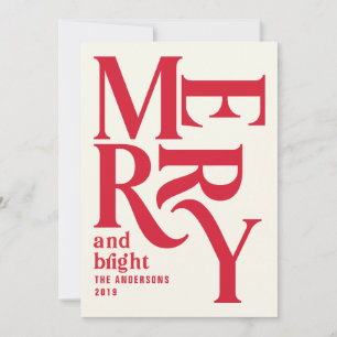Red vintage merry chritsmas meddelande