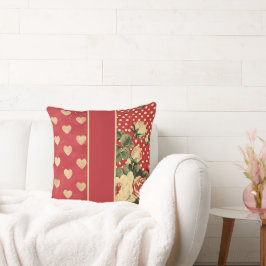 Red Vintage Shabby chic Kudde