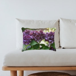Red Violet Hydrangea Blooms Blommigt Prydnadskudde