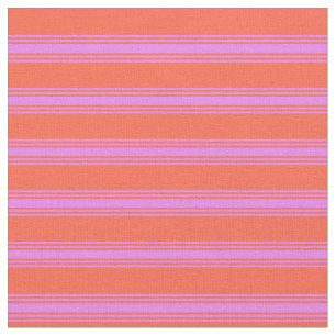 Red & Violet Lined/Stripe Mönster Tyg