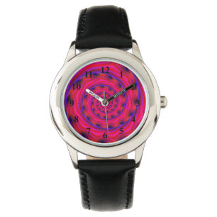 Red Violet och Blue Spiral Armbandsur