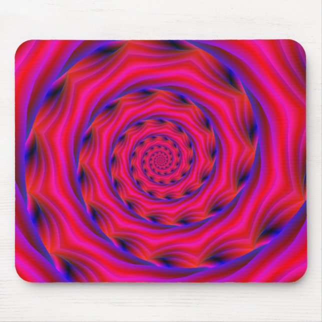 Red Violet och Blue Spiral Musmatta (Framsidan)