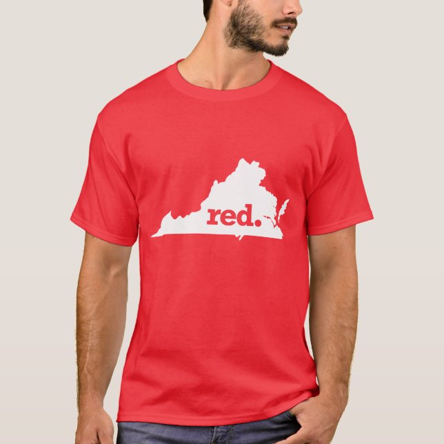 RED VIRGINIA T SHIRT (Framsida)