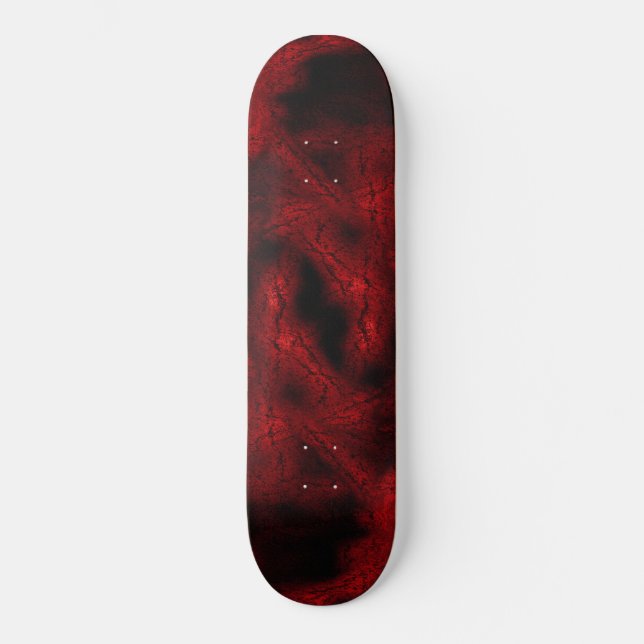 Red virus mönster mini skateboard bräda 18,7 cm (Framsida)