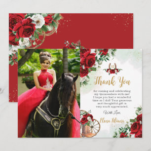 Red Vit ros Blommigt Boots Charro Quinceañera Tack Kort