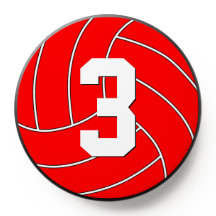 Red Volleyball Player Anpassningsbar Number, Perso