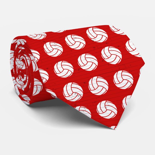 Red Volleyball Wood Golv Patterned Slips (Rullad)
