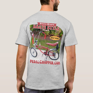 Red Vuxen Storlek Krate Stil Bike T Shirt
