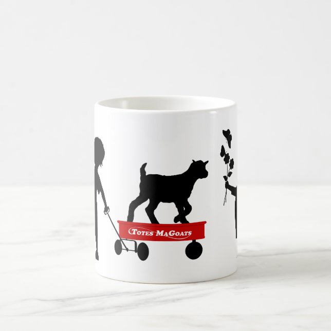 Red Wagon Cute Goat och Kids Totes MaGoats Kaffemugg (Center)