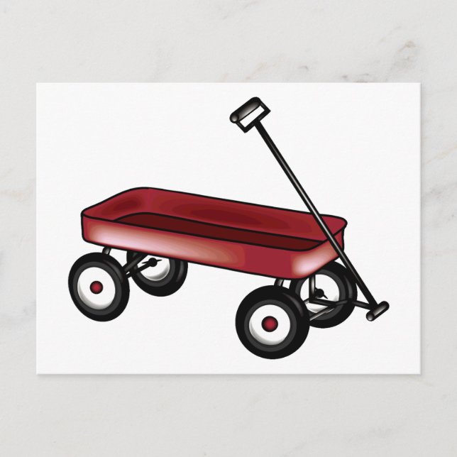Red Wagon Vykort (Framsida)