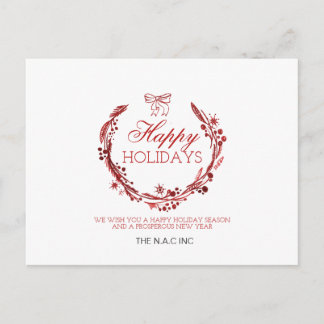 Red Wandeish Corporate PostCard Helg Vykort