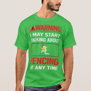 Red Warning Fencer T Shirt