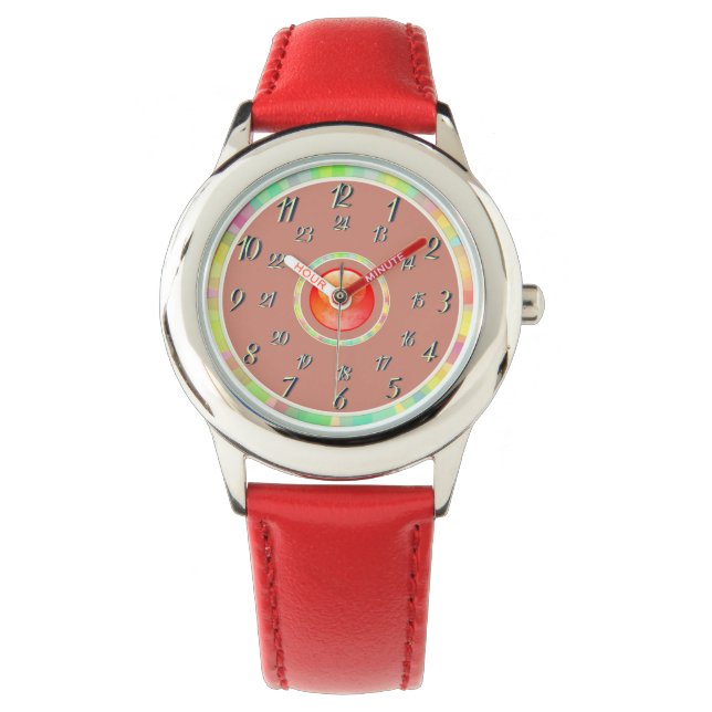 Red Watch i Tawny Orange Armbandsur (Framsida)