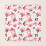 Red Watercolor Hibiscus Mönster Chiffon Scarf Sjal<br><div class="desc">En snyggt och feminin-chiffonscarf med vattenfärgad illustration av röda hibiscus. En perfekt för födelsedagar,  helgdagar och liknande händelser.</div>