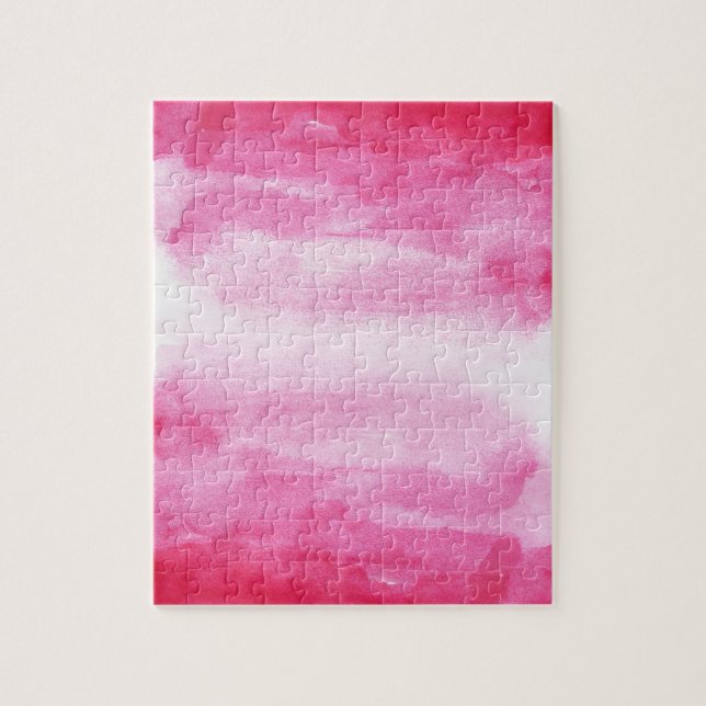 Red Watercolor Ombre Pussel (Vertikal)