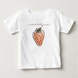 RED WATERCOLOR STRAWBERRIES cutest baby någonsin T-shirt