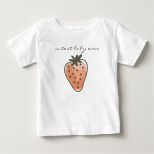 RED WATERCOLOR STRAWBERRIES cutest baby någonsin Tröja