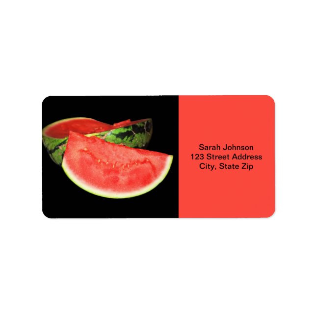 Red Watermelon Adressetikett (Framsidan)