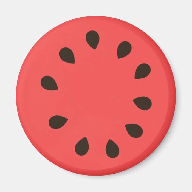 Red Watermelon Fruit Magnet (Framsidan)