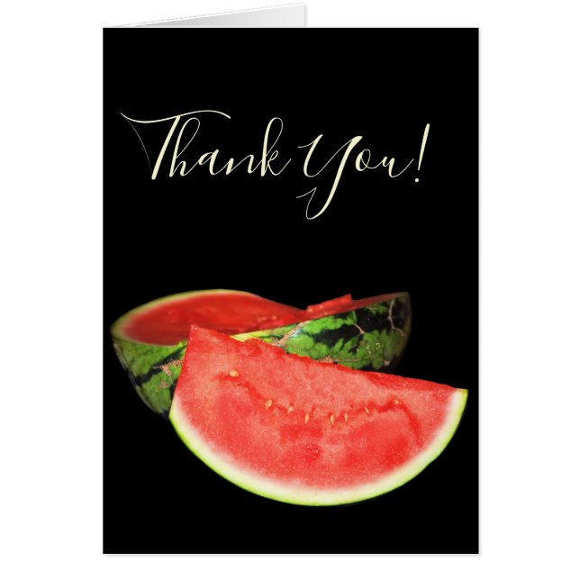 Red Watermelon Hälsningskort (Framsidan)