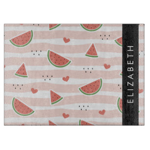 Red Watermelons, Hearts, Rand, ditt namn
