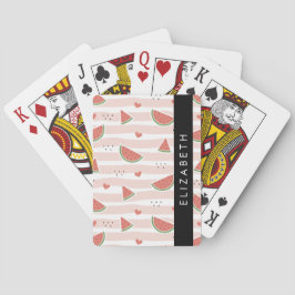 Red Watermelons, Hearts, Rand, ditt namn Casinokort