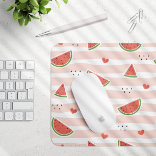 Red Watermelons, Hearts, Rand, Summer Mönster Musmatta