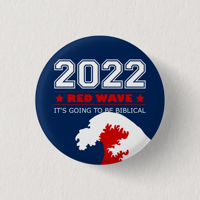 RED WAVE 2022 Midterm Elections USA Knapp (Framsida)