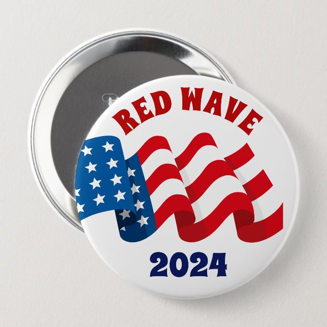 RED WAVE 2024 REPUBLICAN-VALKNAPP KNAPP (Framsida & baksida)