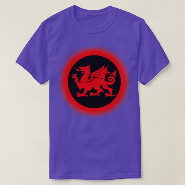 Red Welsh Dragon 1 T Shirt (Design framsida)