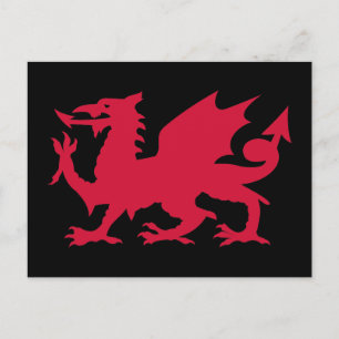 Red Welsh Dragon Vykort