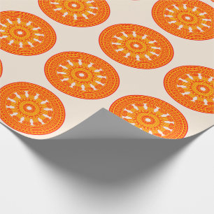 Red Wheel of Dharma (Buddhist Art) Presentpapper