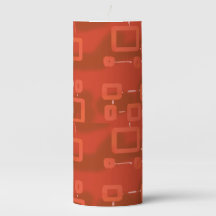 Red Whimsical Geometric Abstract 