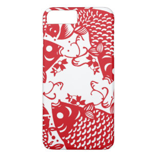 Red Whirling Koi Carp Fish Group iPhone