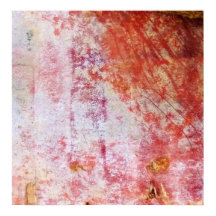 Red & White Abstrakt Grungy Painting