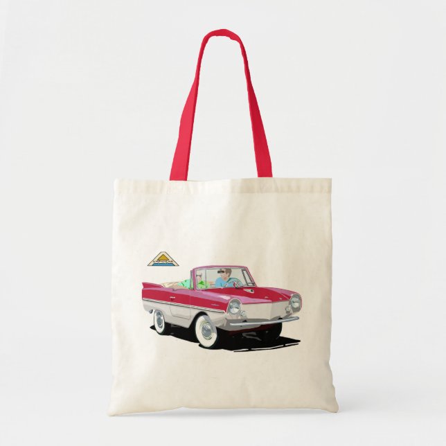 Red-White Amphicar Tygkasse (Framsidan)