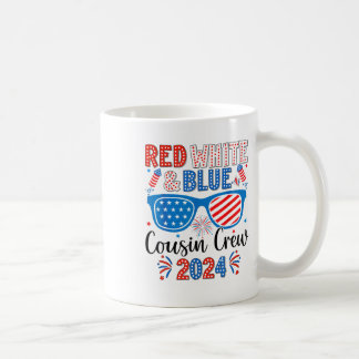 Red White and Blue Cousin Crew 2024 4:e juli am Kaffemugg