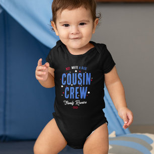 Red White and Blue Cousin Crew 4:e juli T Shirt
