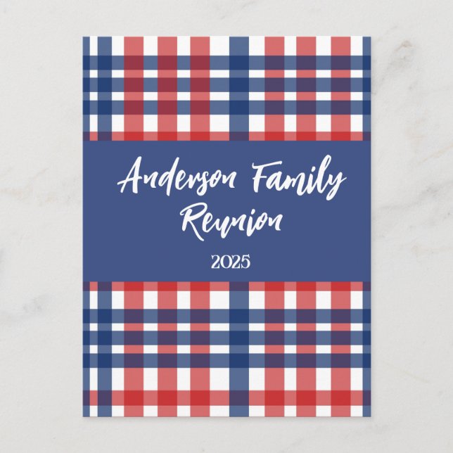 Red, White and Blue Family Reunion Magnet Vykort (Framsida)