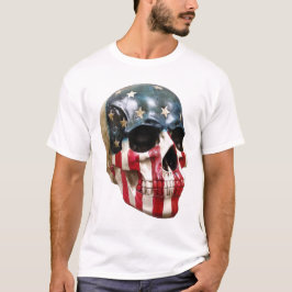 Red White and blue head T Shirt